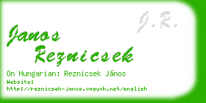 janos reznicsek business card