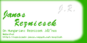 janos reznicsek business card